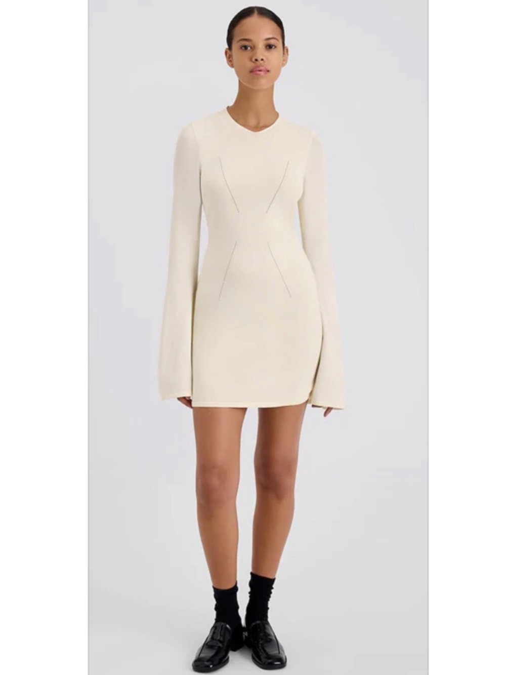 Solid & Striped Narcia Dress in Ivory.